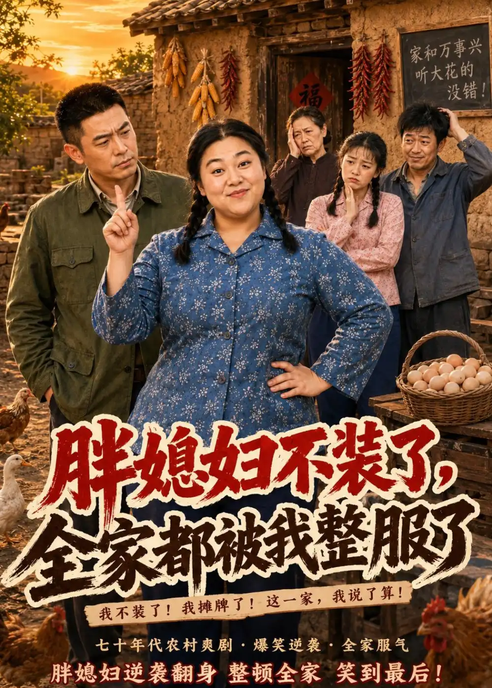 胖媳妇不装了,全家都被我整服了